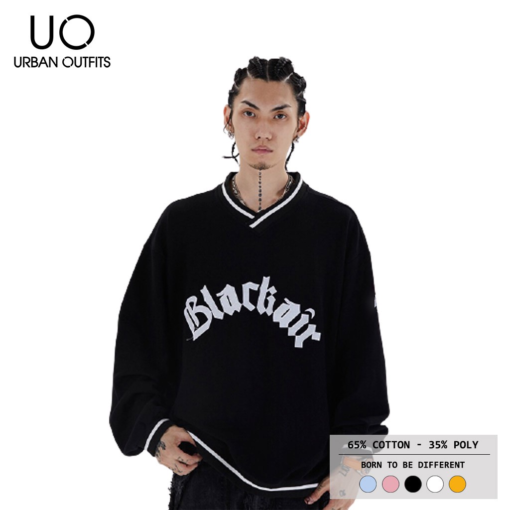 Hàng OUTLET 3 Màu SWO10 Áo Sweater Nam Nữ Form Rộng URBAN OUTFITS In BLACK AIR Thun Cotton Nỉ | BigBuy360 - bigbuy360.vn
