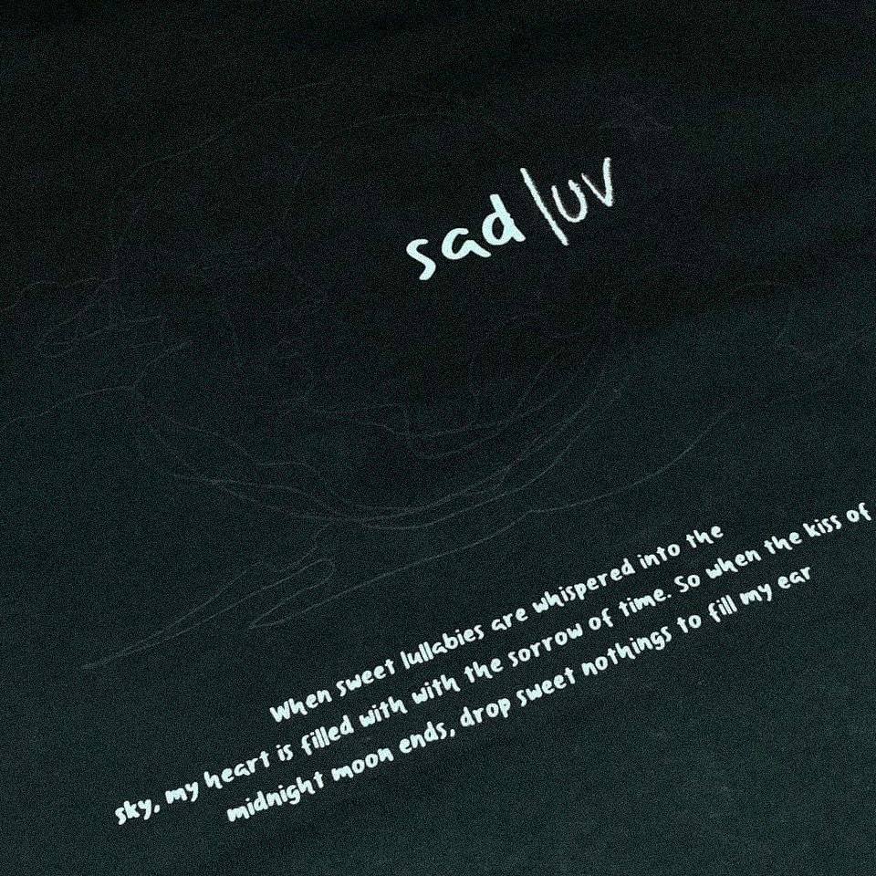 Áo Thun Tay Lỡ Sadboiz Sad Luv Hồng Xanh - CAMNHUNG Áo Thun Nam Nữ Unisex Hot Hit