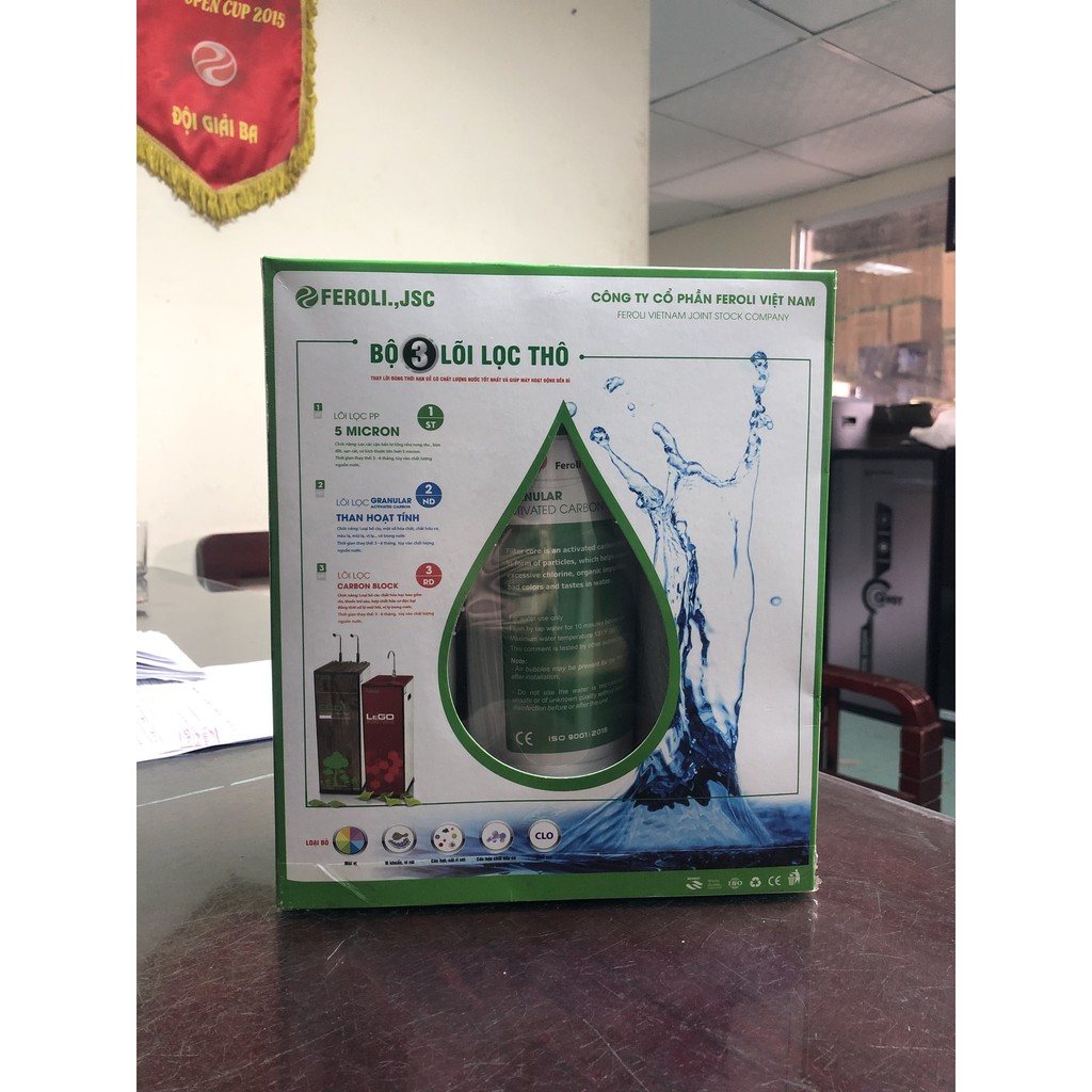LÕI LỌC THÔ 123 FEROLI, LÕI LỌC RO, LÕI LỌC THÔ 123 - HÀNG CHÍNH HÃNG CÔNG TY