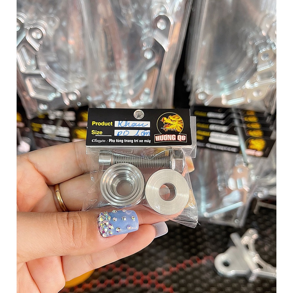 Khâu ốc Inox 304, treo pô gắn xe máy fu, wave..