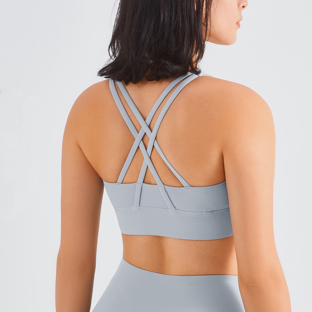 Áo bra thể thao HOPPE FUMENG WX198 3 lỗ cổ cao chuyên dụng cho nữ mặc tập gym