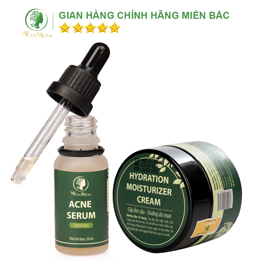 Bộ sạch mụn cơ bản từ thảo mộc Wonmom