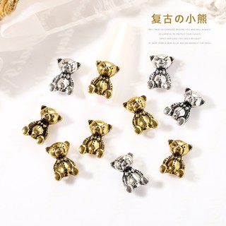 Charm Gấu Nhật Cổ Điển Đính Móng