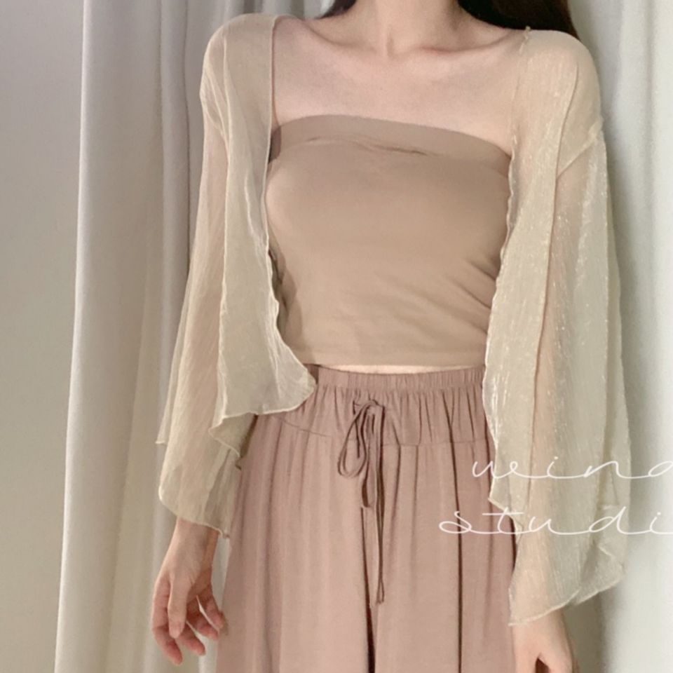 Ultra Áo Khoác Voan Siêu Mỏng Dáng Rộng Thời Trang Dành Cho Nữ