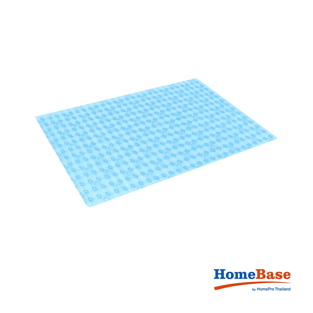 HomeBase MOYA Thảm trang trí nhà tắm PVC YS7835 W78xD2xH35 Cm màu xanh dương