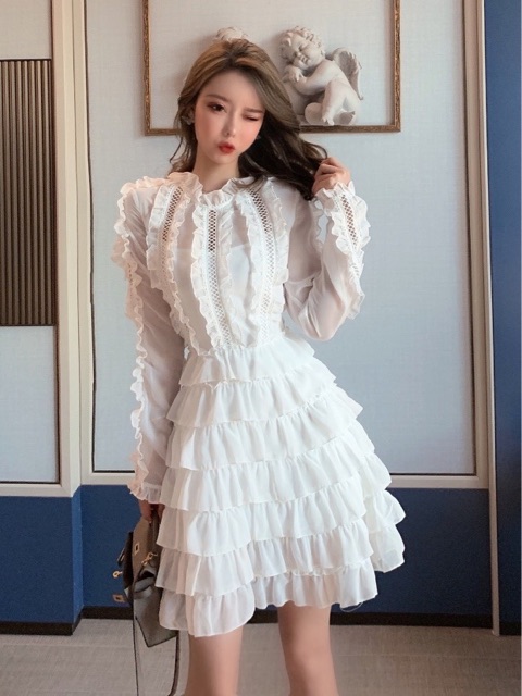 Đầm thiết kế tầng xoè qccc