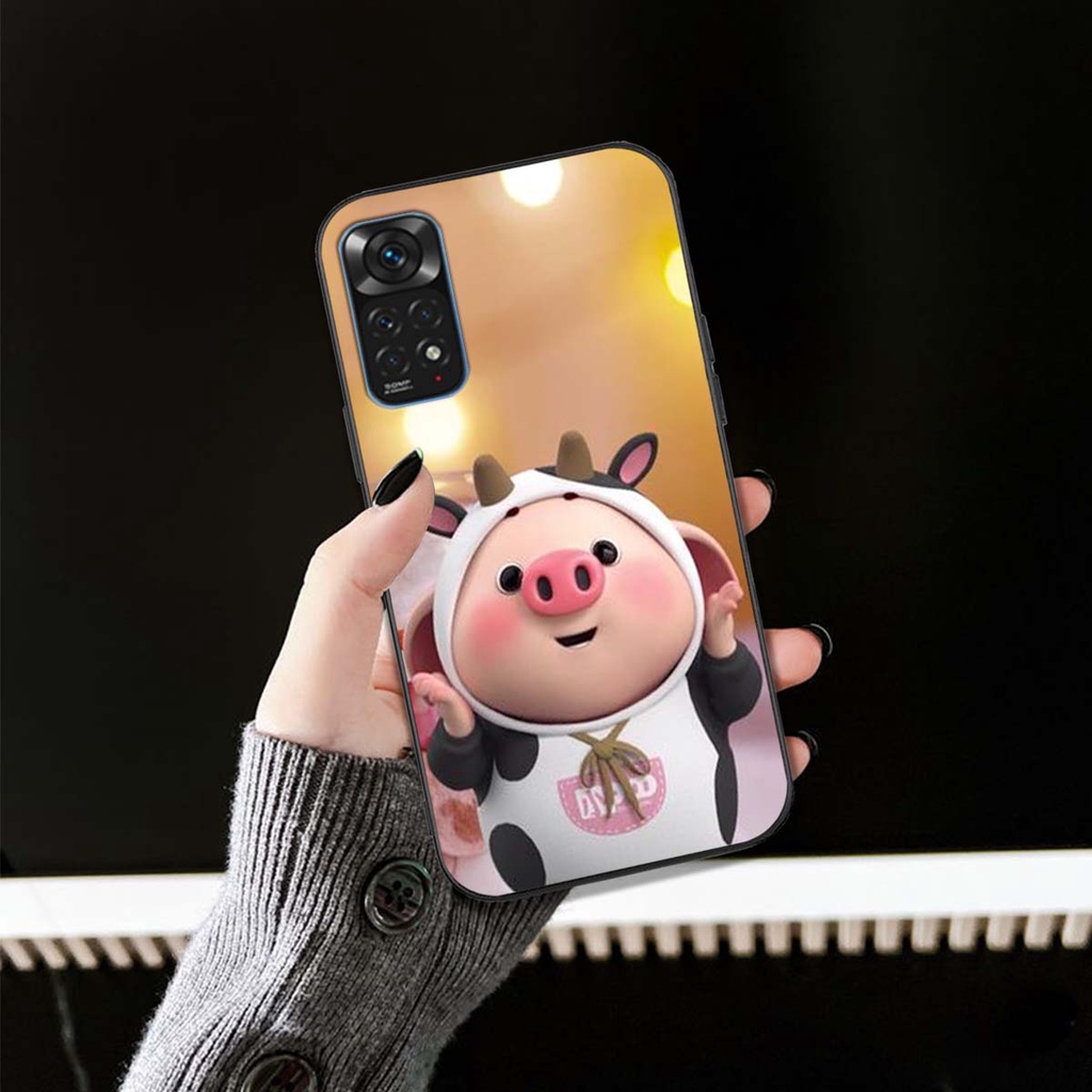 Ốp lưng điện thoại Xiaomi redmi note 11 4g/ note 11s / note 11 pro 5g lợn hồng cute mẫu mới nhất