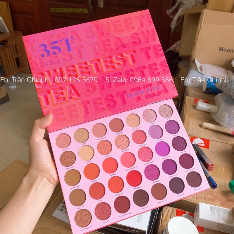 BILL US - Bảng phấn mắt Morphe 35T Sweet Tea Eyeshadow Palette