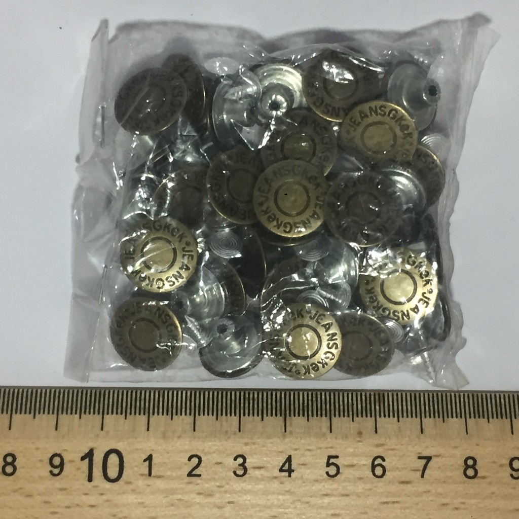 Cúc Đồng Quần Bò Cỡ 17Mm, 20Mm Khuy Đồng Nút Đồng - Gói Tầm 40 - 50 Bộ #010201