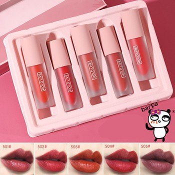 Set 5 Thỏi Son Kem Lì Mini Light Matte Lip Glaze Suite Dupe Fenty Beauty Giorgio Armani