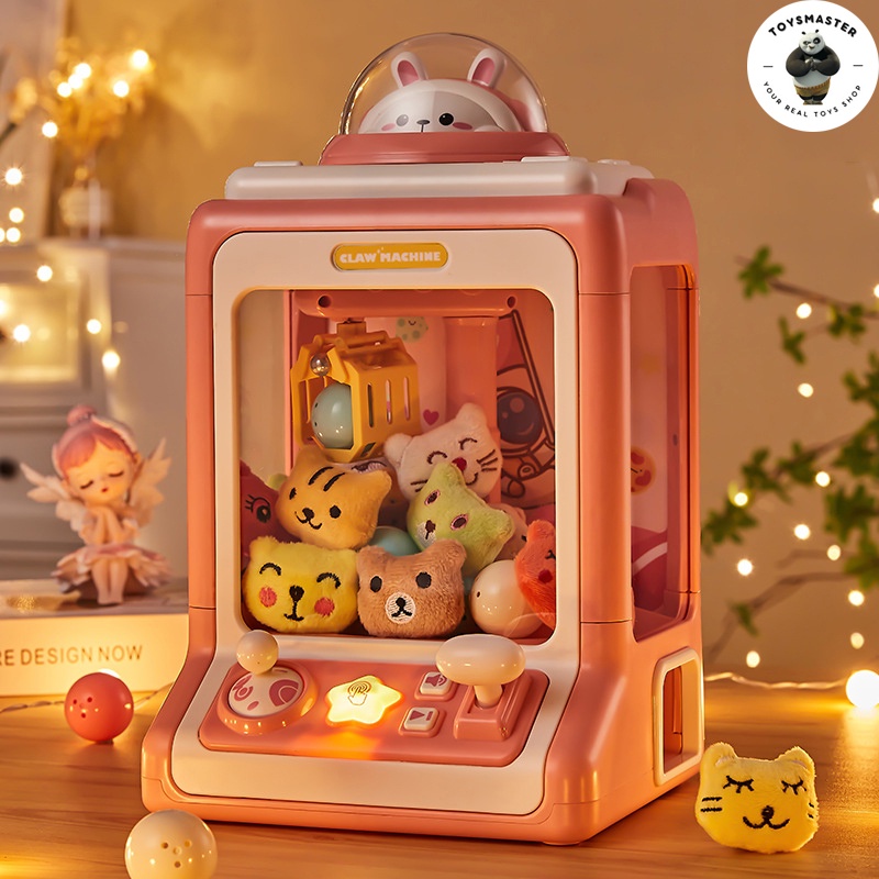 Máy Gắp Thú Mini Rabbit Claw Machine Dành Cho Bé Kích Thước Lớn Kèm 10 Thú Bông,10 Bóng.Có Nhạc,Đèn