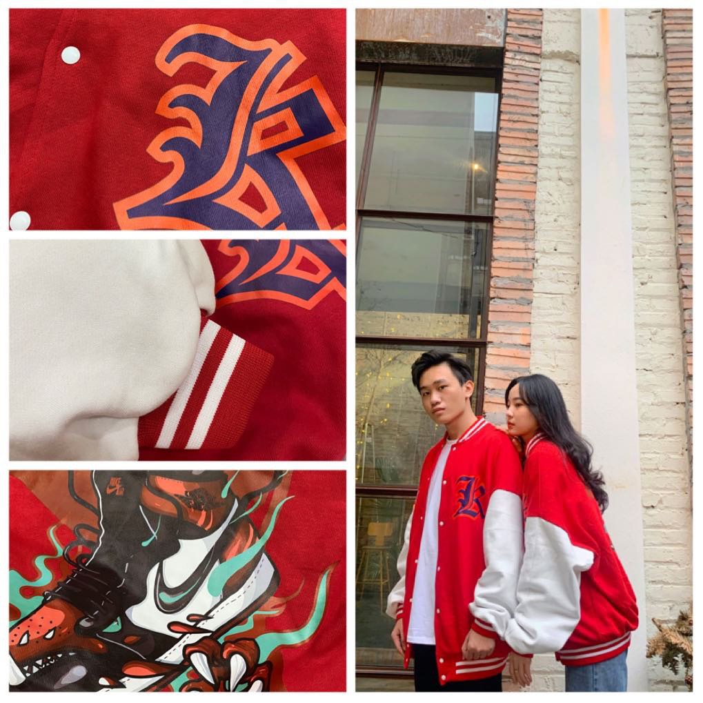 [Tặng Sticker và khăn Tuban] _ Áo khoác VARSITY họa tiết Longsnkr chất nỉ cao cấp giữ nhiệt và thoáng - Bomber /Varsity | BigBuy360 - bigbuy360.vn