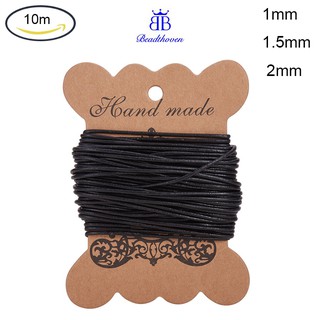 1roll Cowhide Leather Cord Leather Jewelry Cord For Bracelet & Necklace Black Size: about 2mm in diameter