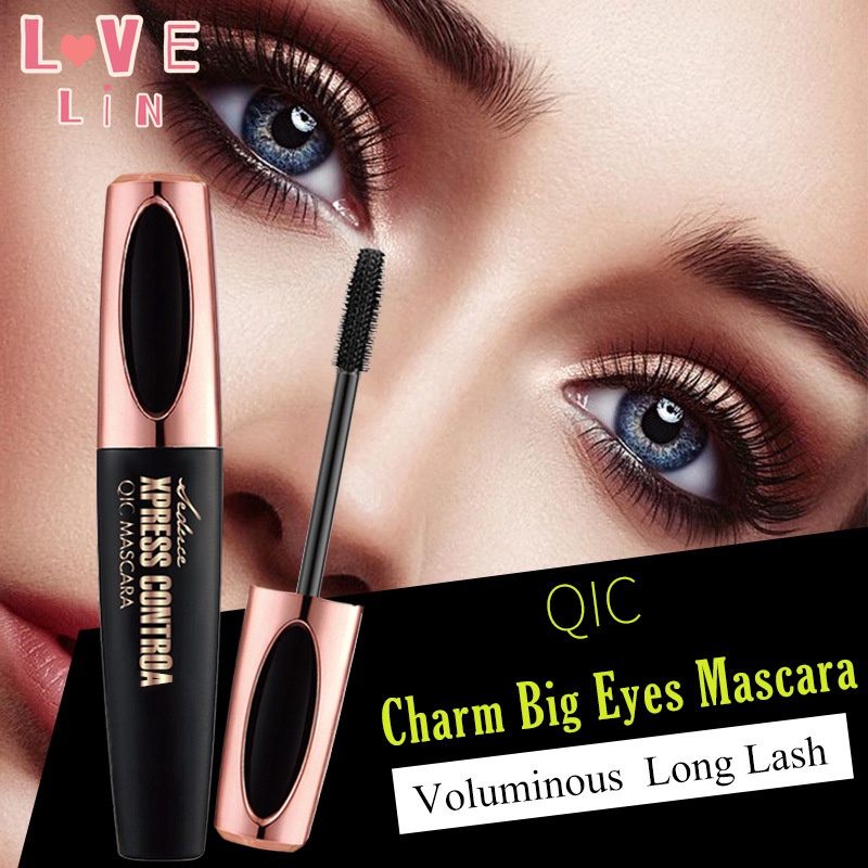 [Hàng mới về] Mascara 4D QIC làm dày dài và cong mi chống thấm nước tự nhiên