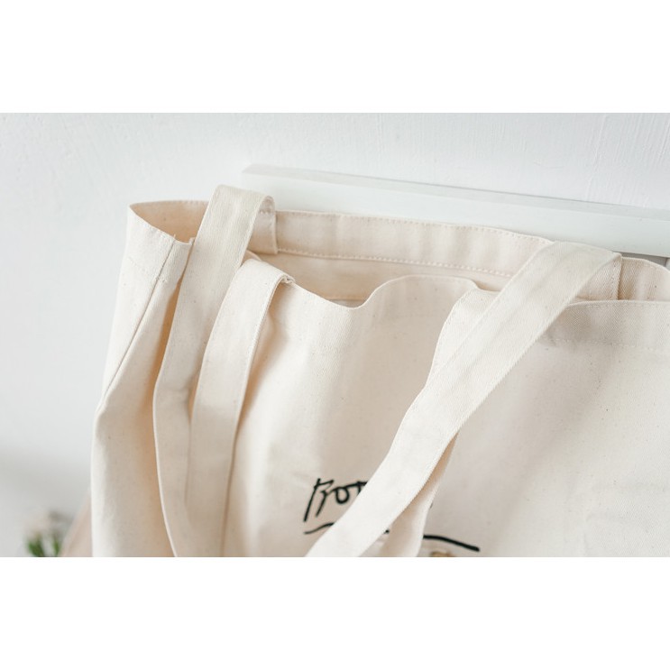 Túi tote vải đeo chéo canvas bag giá rẻ đẹp đi học