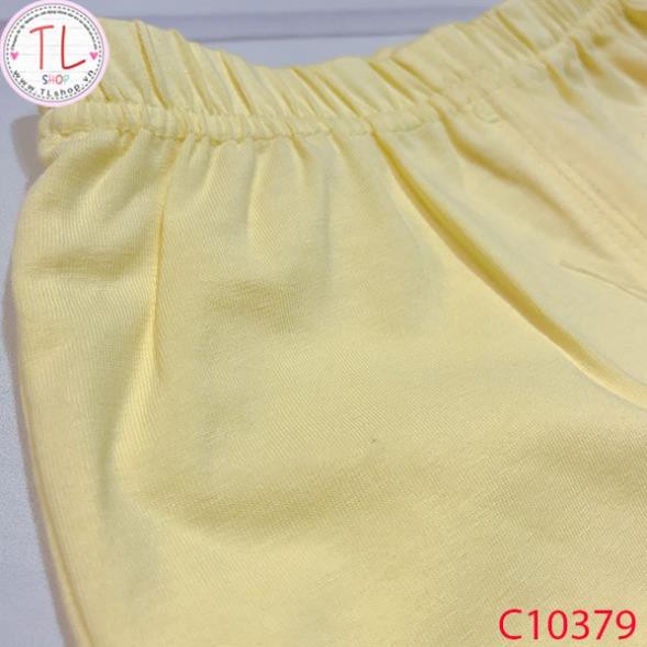 Thời trang trẻ em - Bộ áo quần thun lửng cho bé gái hình mặt thỏ - Quần áo bé gái - Bộ bé gái