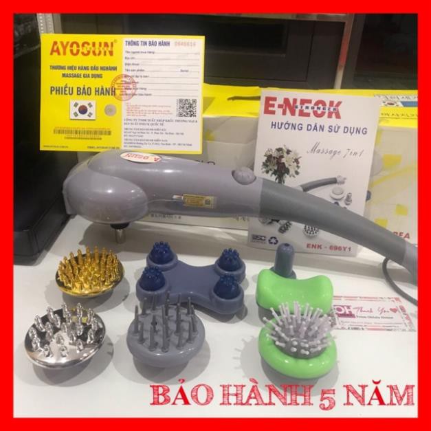 Máy Massage cầm tay 7 đầu Ayosun Hàn Quốc Ays