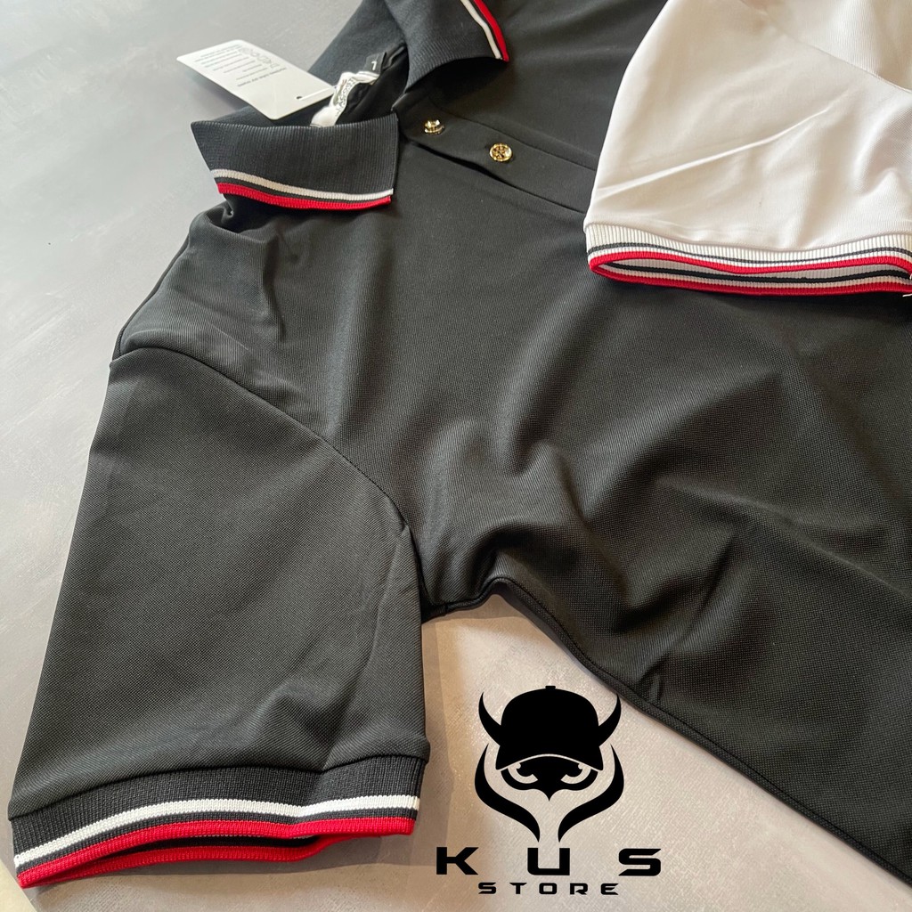 ÁO POLO Nam cổ bẻ - Phông Thun Nam có cổ ngắn tay thêu Cá Sấu phối viền thời trang - 2 Màu Đen|Trắng Trẻ Trung | BigBuy360 - bigbuy360.vn