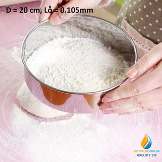 Sàng rây bột đường kính 20cm, kích thước lỗ 0.15mm