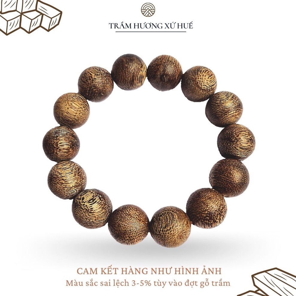 Vòng Tay Nam Nữ Thời Trang - Vòng Tay Phong Thủy Trầm Hương Tự Nhiên 100%