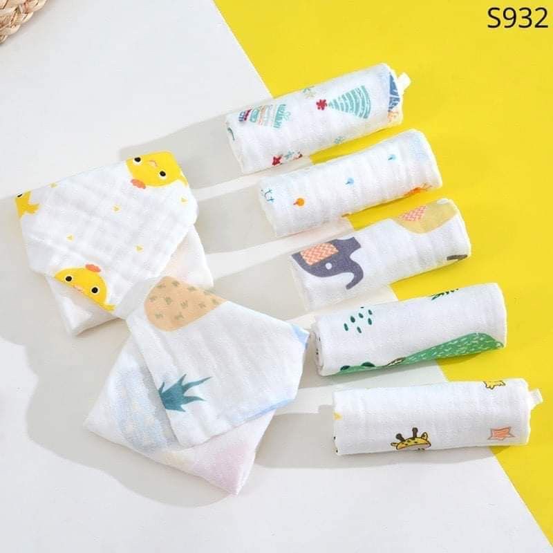 Khăn sữa Aden 6 lớp HBQkids siêu thấm hút mềm mịn