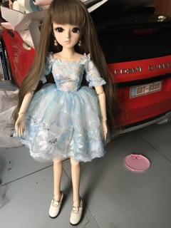 búp bê doris 1/3 mặc váy thiết kế