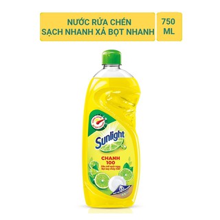 Nước rửa chén Sunlight Chanh chai 750g (MSP 21033694)