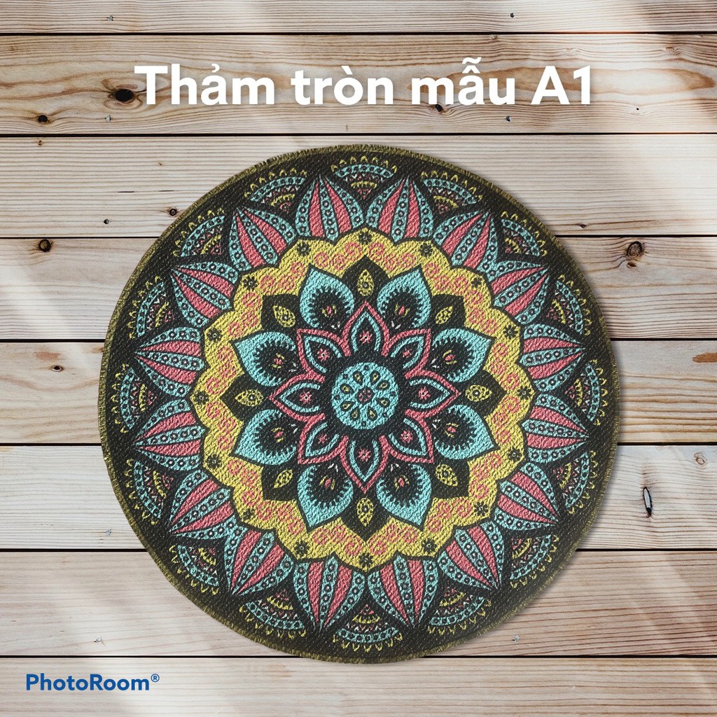 Thảm Trang Trí Hình Tròn, Nhiều Kích thước, 60cm, 80cm, 100cm, 120cm, 140cm, 160cm...CÓ 10 mẫu cho bạn lựa chọn