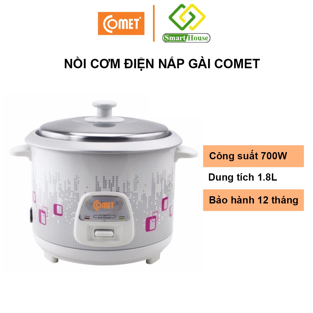 nồi cơm điện comet 1,8 lít cm8019