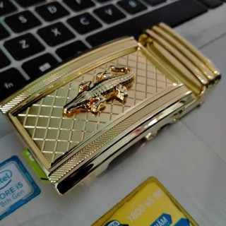 ✅Hàng Xịn✅ Mặt Khóa Cá Sấu Thắt Lưng Nam - Khóa Chống Gỉ Dùng Cho Thắt Lưng Da Có Rãnh Ở Giữa