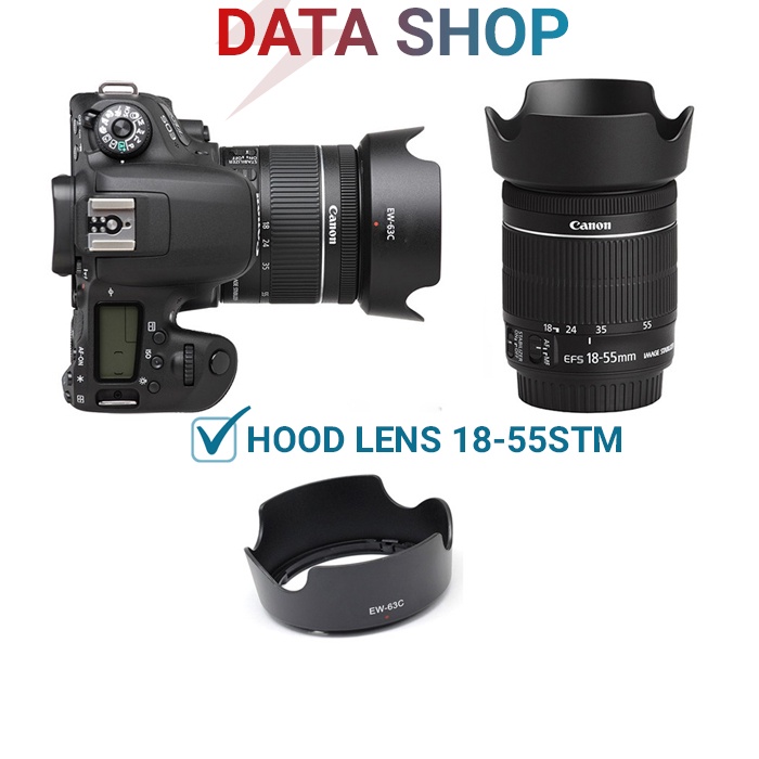 Hood EW-63C loa che nắng cho lens 18-55STM