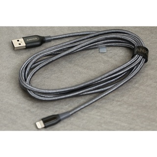Cáp lightning mfi 1.8 m anker powerline+ a8122x2 xám