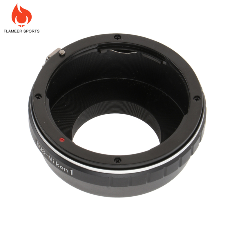 Flameer Sports Aluminum Alloy Adapter Ring for Canon EOS EF EF S Lens to Nikon   J1 V1