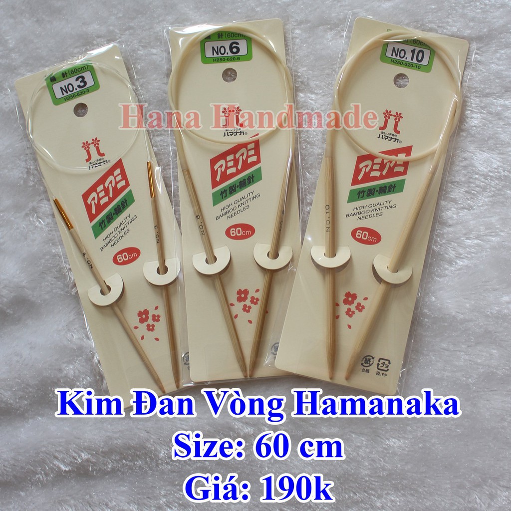 Kim đan vòng Hamanaka 40cm - 60cm - 80cm - 190k/ cây