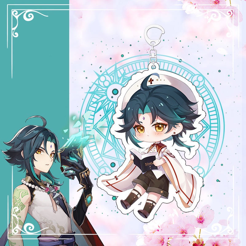 ( PHÉP THUẬT ) Móc khóa GENSHIN IMPACT quà tặng xinh xắn game chibi anime mica trong acrylic