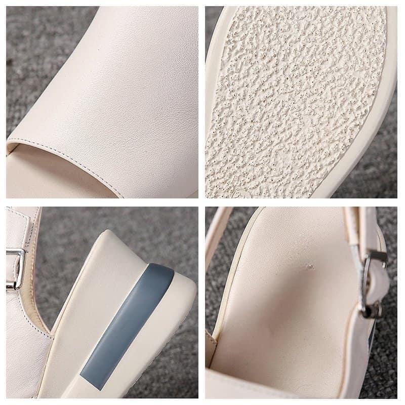 Dép sandal xuồng quai cao gót siêu xinh nhẹ đi êm chân nhẹ nhàng lịch lãm hot 2022