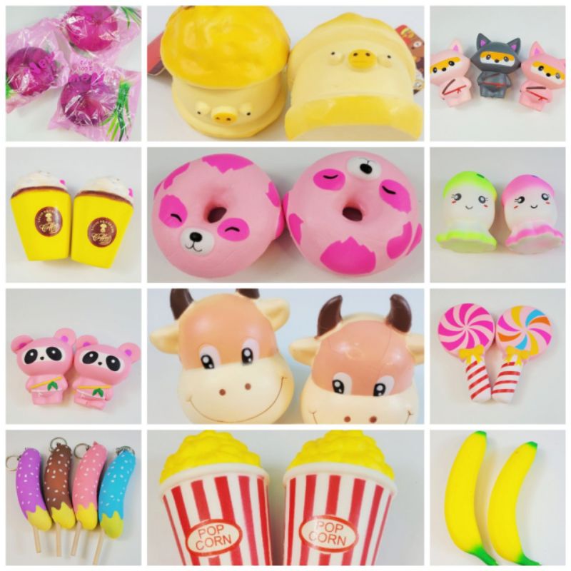 Đồ chơi squishy thư giãn chậm tăng mẫu đẹp ( Đọc kỹ mô tả)