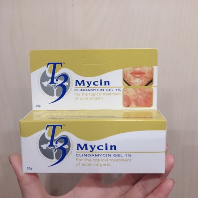 KEM NGỪA MỤN T3 MYCIN GEL 25G CHÍNH HÃNG