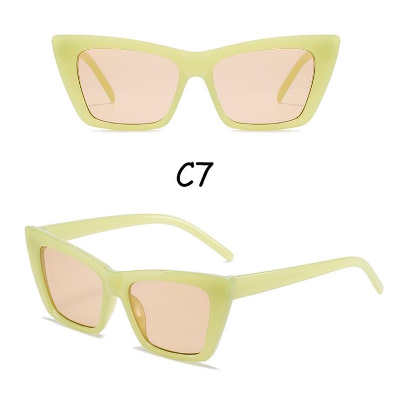 (AIMURUSI) COD Kính Mát Mắt Mèo Đơn Giản Thời Trang Unisex
