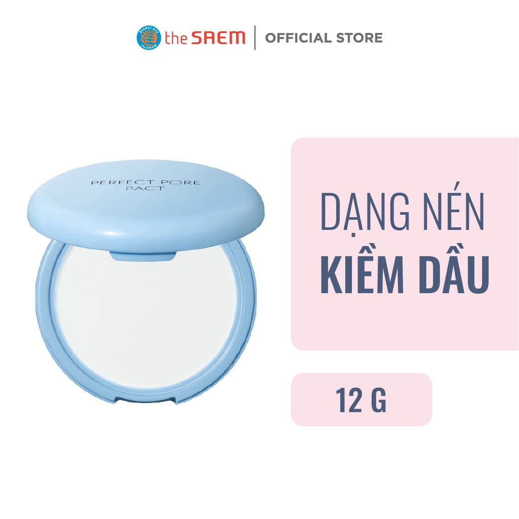 Phấn Phủ Dạng Nén Kiềm Dầu The Saem Saemmul Perfect Pore Pact (12g)