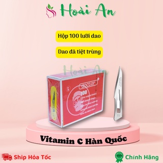 Hộp 100 lưỡi dao số 11 dùng nặn mụn, y tế