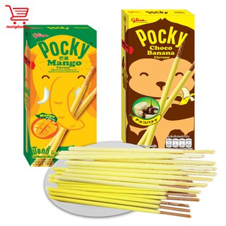 ( HÀNG CÓ SẴN ) BÁNH QUE POCKY THÁI LAN POCKY SOCOLA CHUỐI POCKY XOÀI LOẠI 25G