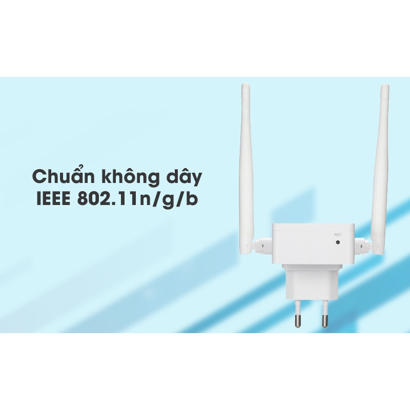 Thiết bị mở rộng sóng Wifi Totolink EX201, chuẩn N, tốc độ 300Mbps - Hàng Chính Hãng