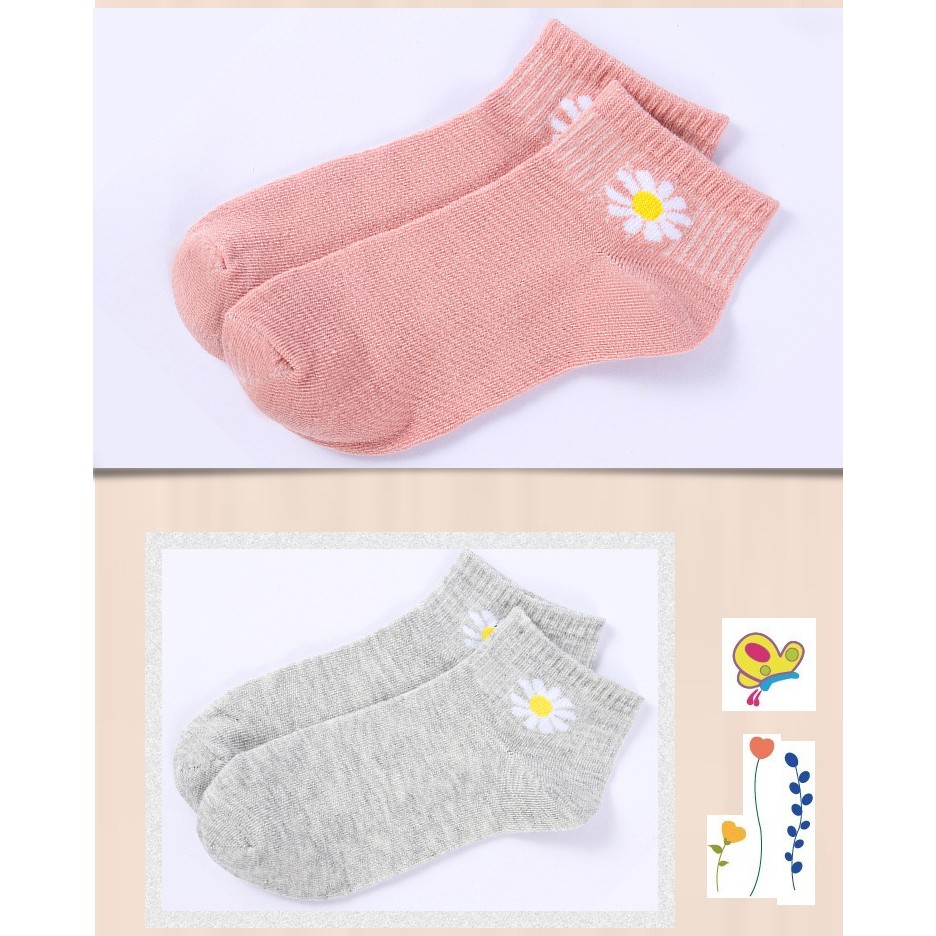 [TẶNG TÚI RÚT DỄ THƯƠNG] Set 10 Đôi Tất Hoa Cúc, Vớ Hoa Cúc Hot Trend