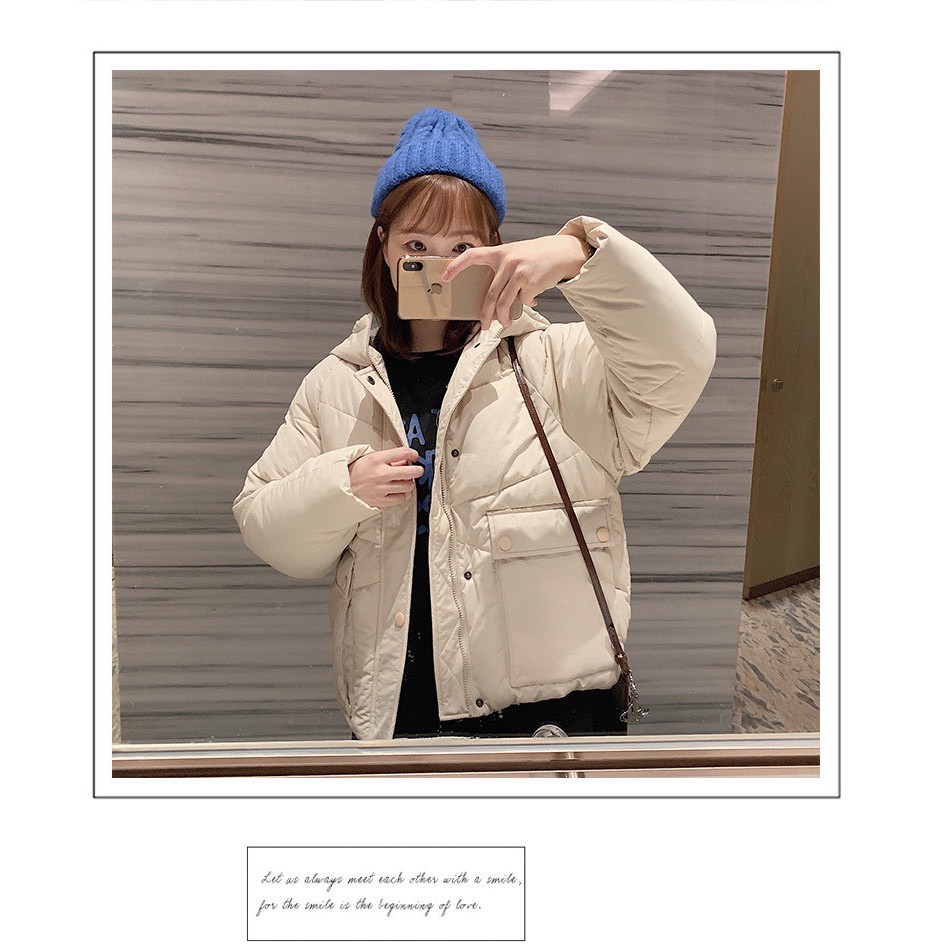 Hàng Sẵn- ÁO Phao Dáng Ngắn Túi Hộp Có Mũ hàng Quảng Châu- túi hộp | BigBuy360 - bigbuy360.vn