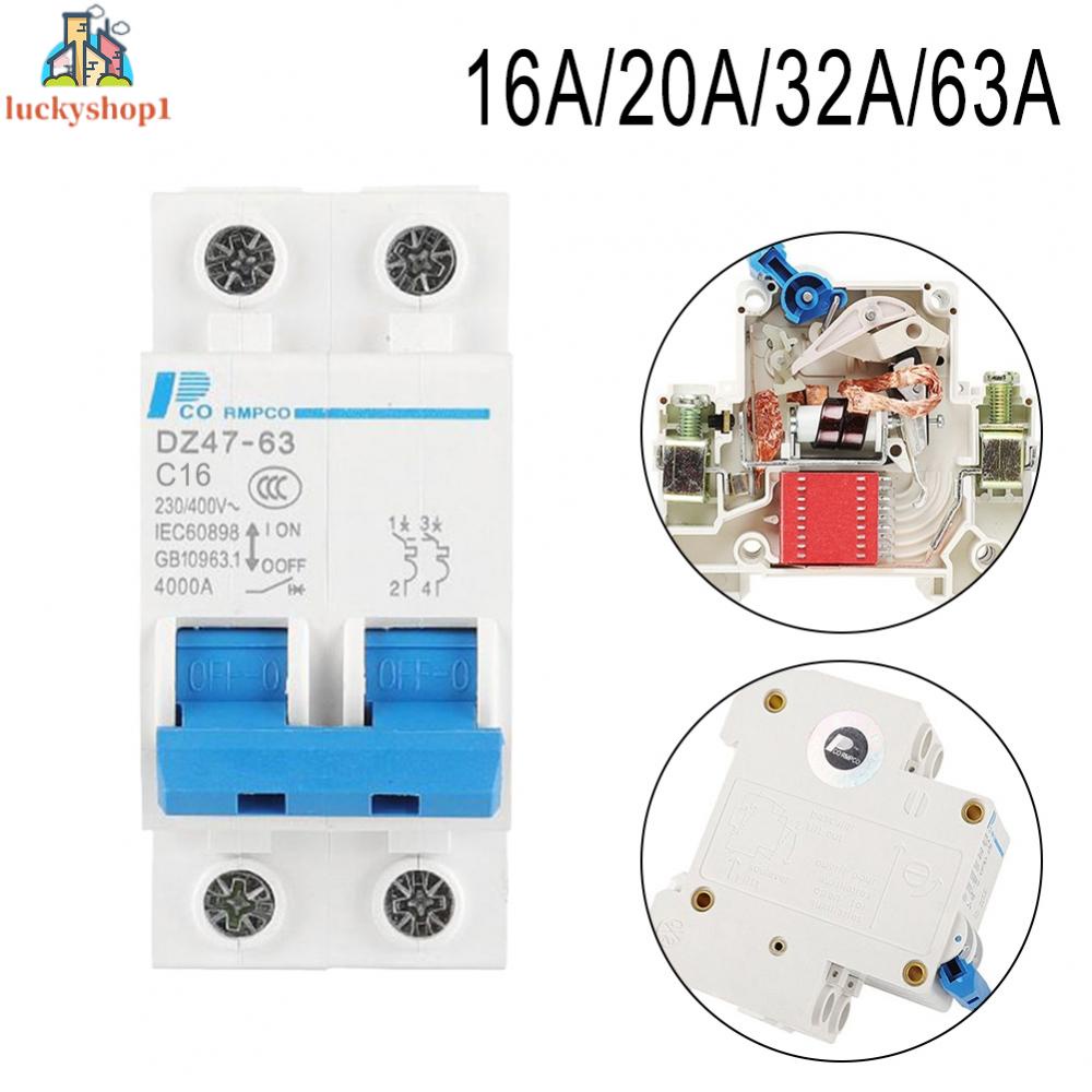 Cầu Dao Năng Lượng Mặt Trời 16-63A 400V DC 2 Cực MCB