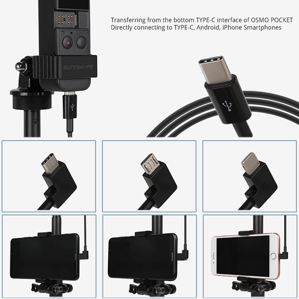 DJI Mavic Dây Cáp Kết Nối Dữ Liệu Loại c micro-usb ios selfie 2 se osmo pocket 2 / 30cm 1m