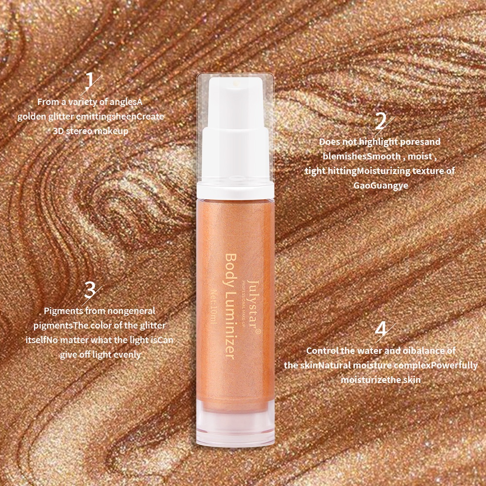 Kem Bắt Sáng Dạng Lỏng Màu Đơn Sắc Phân Cực Làm Sáng Da Mặt / Toàn Thân Thương Hiệu