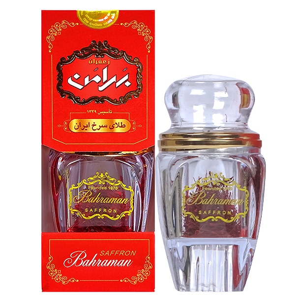 Saffron nhụy hoa nghệ tây Bahraman sợi Super Negin hộp 01Gr