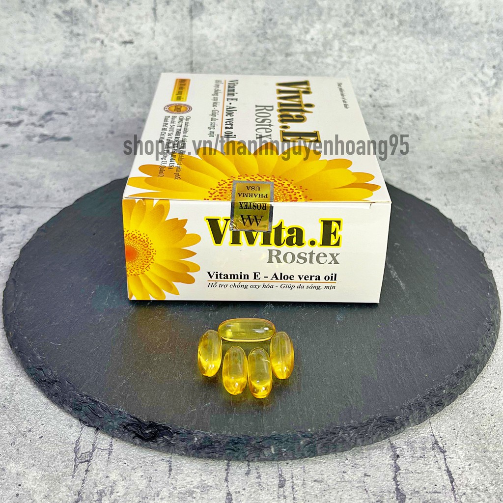 Vitamin E VIVITA E rostex tinh chất lô hôi, giúp đẹp da sáng da, chống lão hoá